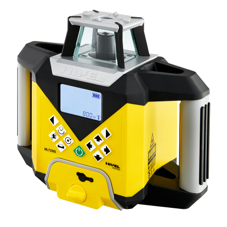 Nivel System NL720G Digital – zielony laser obrotowy 700 m z autowpasowaniem i cyfrowym czujnikiem RD500G Digital